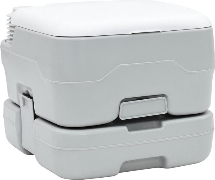 Immagine prodotto VidaXL Toilette portatile in plastica grigia e bianca, 10 L