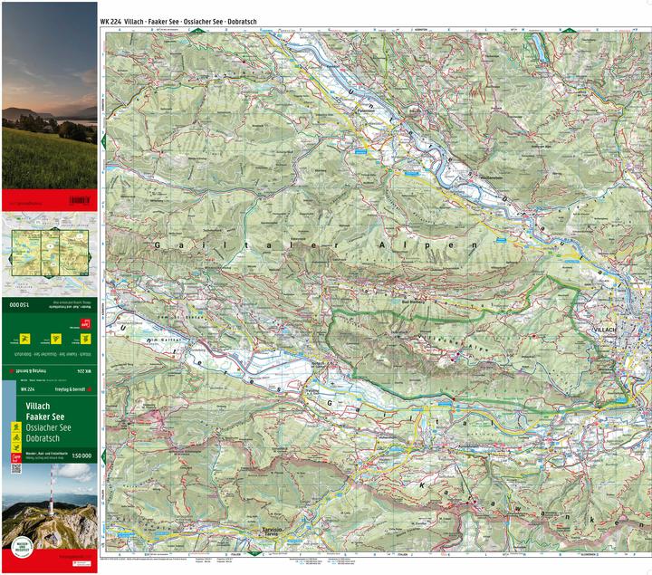 Produktbild Villach - Faaker See, Wander-, Rad- und Freizeitkarte 1:50.000, freytag & berndt, WK 224