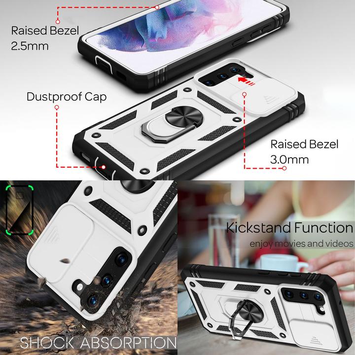 Actual product image Nalia Shockproof military style ring cover (Samsung Galaxy S21)