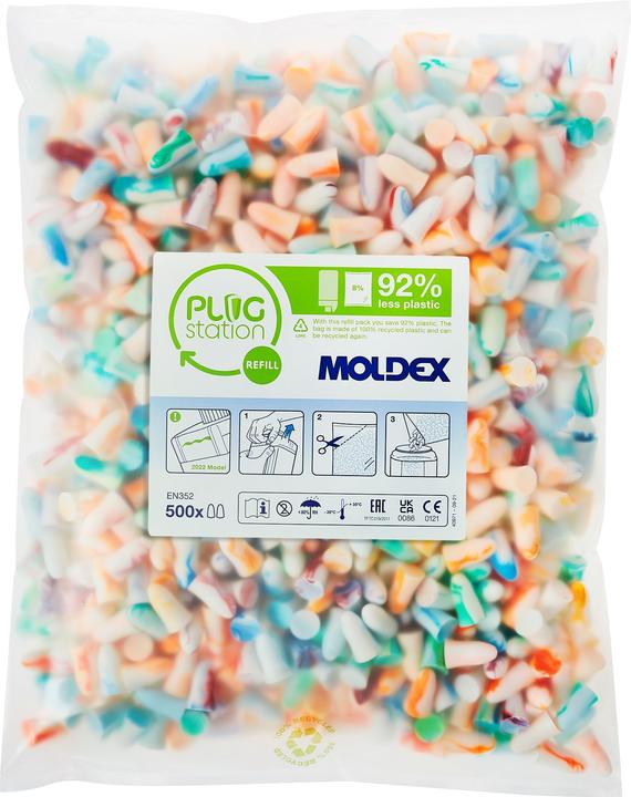 Image du produit Moldex Bouchons d'oreilles Spark PlugsÂ® 786001 EN 352-2 SNR 35 dB 500 PA/recharge (1 x)
