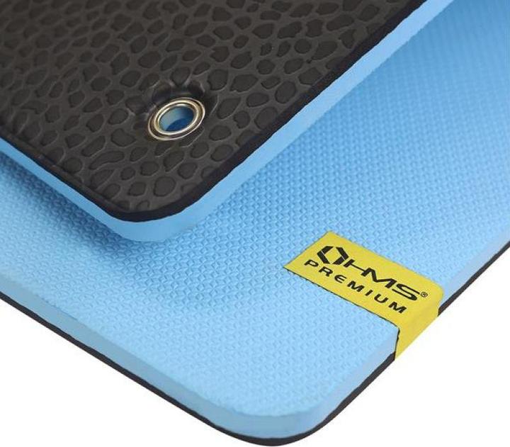 Produktbild HMS Club-Fitnessmatte mit Löchern blau Premium MFK02 (20 mm)