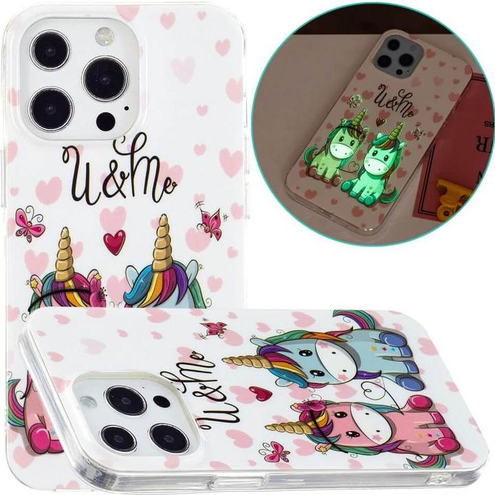 Immagine prodotto Cover-Discount iPhone 15 Pro - Custodia in silicone fosforescente Unicorno (Apple iPhone 15 Pro)