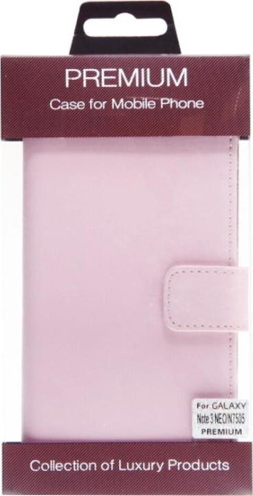 Actual product image OEM Slim Leather Book Case for Galaxy Note 3 Neo pink 4250710552818 (Samsung Galaxy Note 3 Neo)