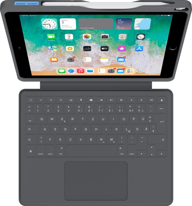 Actual product image Deqster Smart Rugged Keyboard (DE, IPad 10.2 (2019/2020/2021))