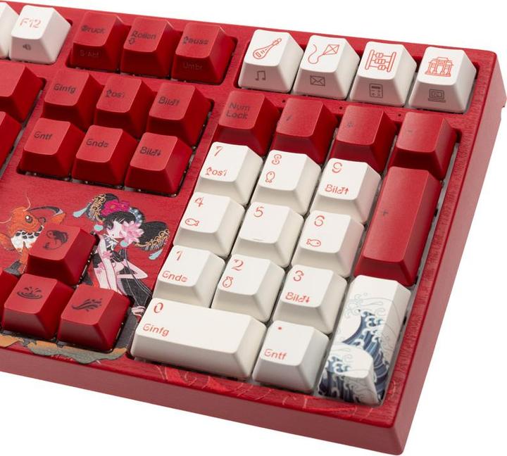 Actual product image Varmilo VEA109 Koi Gaming Keyboard, MX-Brown, white LED (DE, Cable)