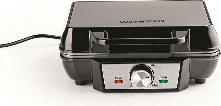 Produktbild Gourmetmaxx Waffeleisen Schwarz/Silber
