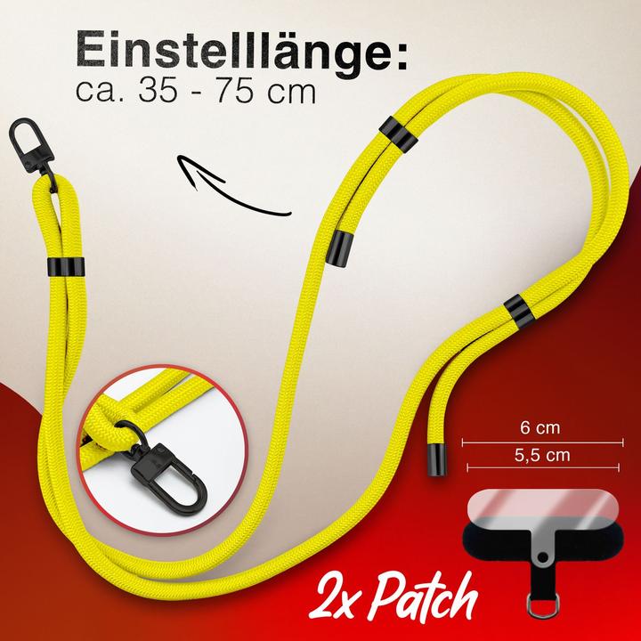 Actual product image Nalia HoldMe Lanyard Handykette - Universal Trageband für Smartphones - Verstellbar, Soft & Elastisch