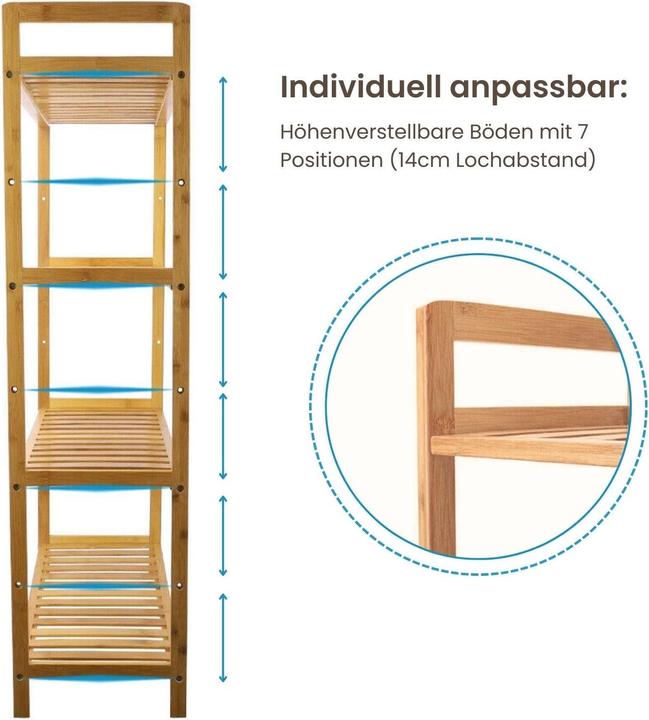 Produktbild Hermex Ablageregal (68 x 25 x 99 cm)