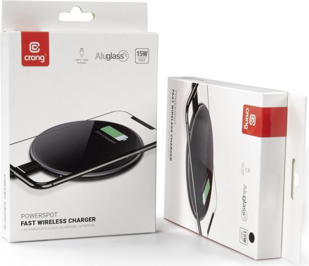 Produktbild Crong Ladegerät Induktion 3 A (CRG-PS15W-BLK) (15 W)