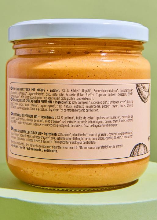 Nährwerte und Zutaten KoRo Bio Brotaufstrich mit Kürbis (4560 g)