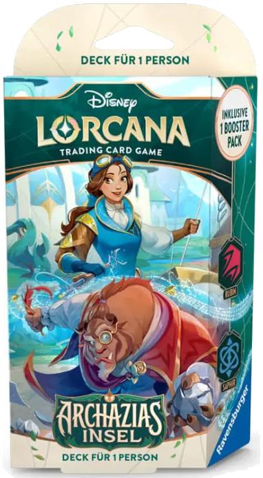 Actual product image Ravensburger Disney Lorcana TCG Archazias Insel Starter Decks Display (8) *German Edition* (German)