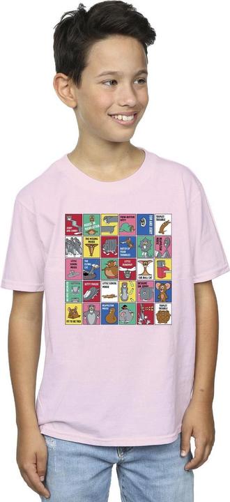 Actual product image Tom & Jerry Boys Grid Squares T-Shirt (140, 146)