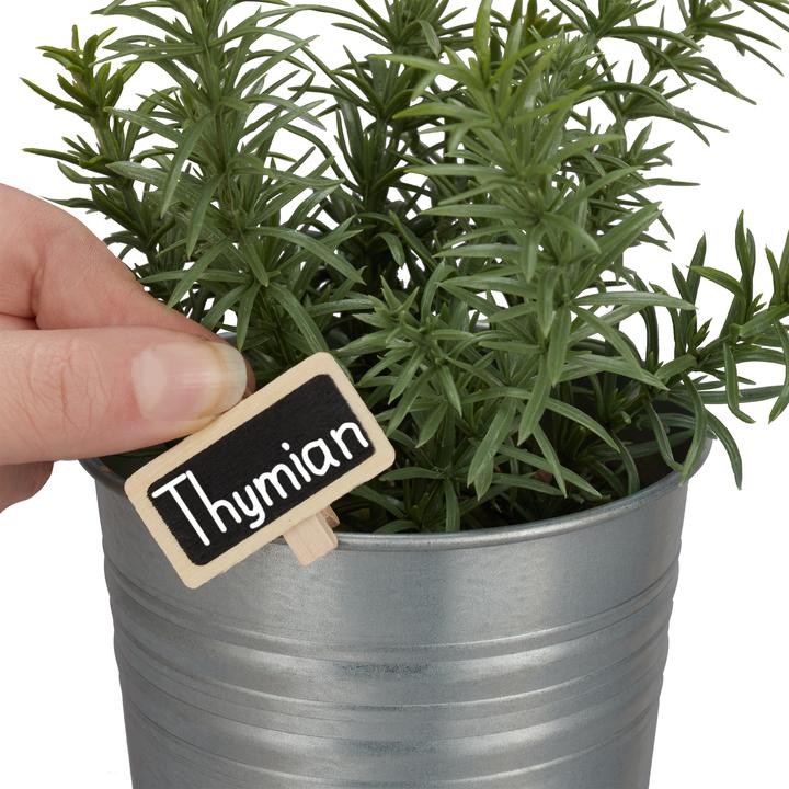 Actual product image Relaxdays Plant Label Clips, Pack of 48 (1.50 cm, 4 cm)