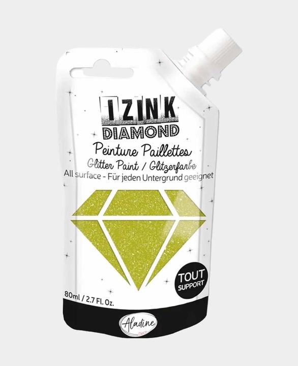 Produktbild Aladine IZINK Diamond, 80 ml, Acrylfarbe auf Wasserbasis (Hellgrün, 80 ml)