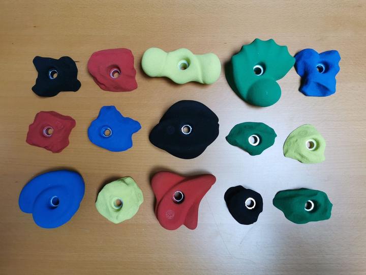 Actual product image KS Klettergriffe Climbing holds set medium 3 (Blue)