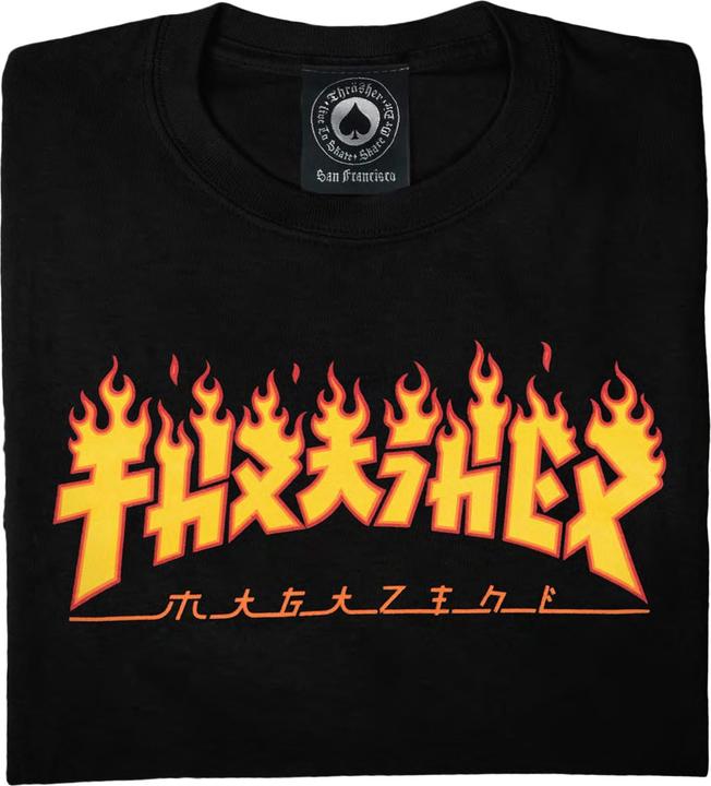 Thrasher Godzilla Flame T-Shirt