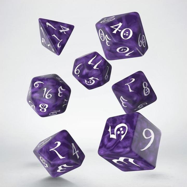 Produktbild Q Workshop SCLE1B - Classic RPG Lavendel & weiss, Würfelset (7 Stück)