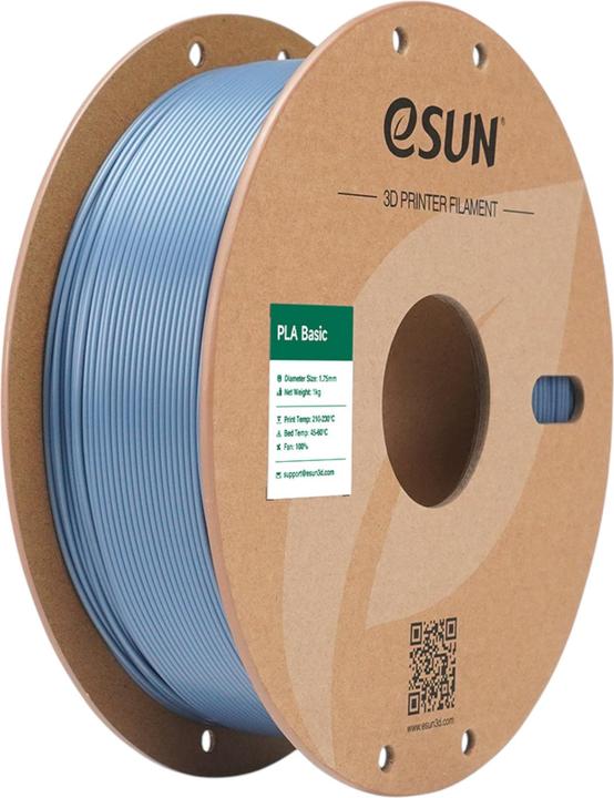 Image du produit eSUN PLA BASIC 1,75mm LIGHT GREY 1kg (PLA, 1.75 mm, 1000 g, Gris)