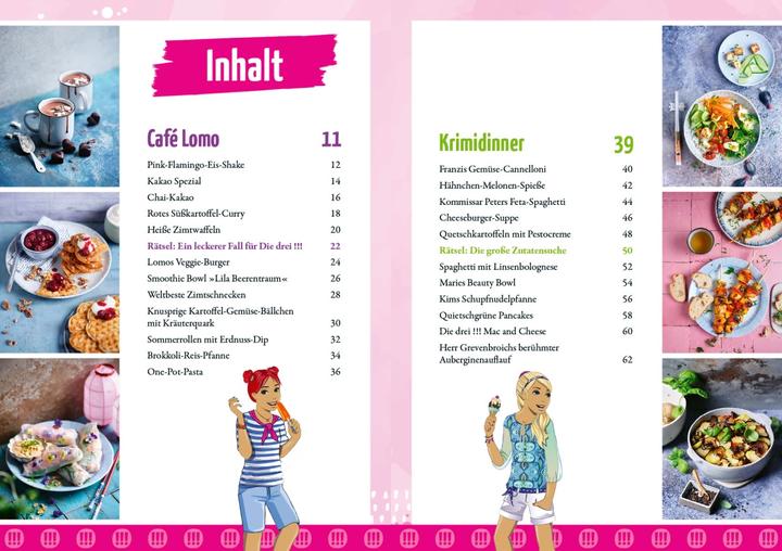 Immagine prodotto Die drei... - Das Koch- und Backbuch (Tedesco, Sabrina Sue Daniels, Emma Hegemann, 2023)