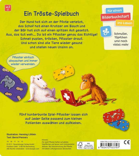 Immagine prodotto Ravensburger Pusten, trösten, Pflaster drauf! (Tedesco, Bernd Penners, 2013)