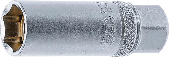 Actual product image BGS Spark Plug Socket with Magnet, Hexagon 10 mm (3/8") Drive 16 mm