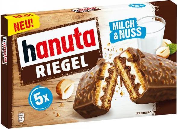 Image du produit Hanuta Barre aux noix 5 barres (213 g)