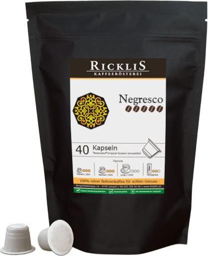 RickliS Kaffeerösterei Negresco (40 x Port.)