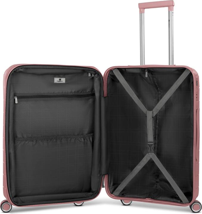 Immagine prodotto Franky Set di valigie London a 4 ruote 3 pezzi con piega ad espansione (187 l, XL (da 115l))