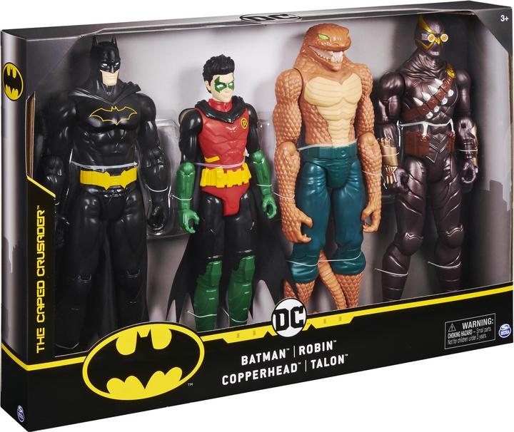 Image du produit DC Shoes Comics Batman - 4 figurines - Batman, Robin, Copperhead & Thalon - 30cm