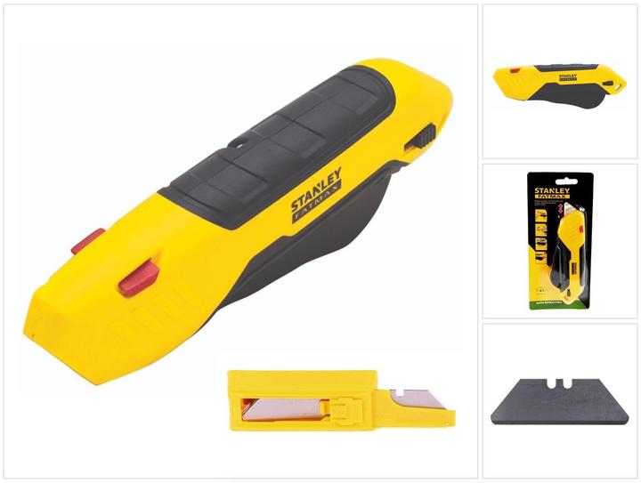 Immagine prodotto Stanley Coltello di sicurezza FATMAX, manico a pinza ( FMHT10369-0 ) + 10 x lame trapezoidali 1992