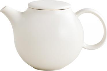 KINTO PEBBLE - Teekanne mit Tee-Ei aus Stahl - Weiss 480 ml