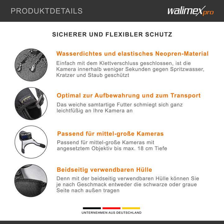 Actual product image Walimex Neoprene Camera Sleeve M (Camera shoulder bag, 3.02 l)