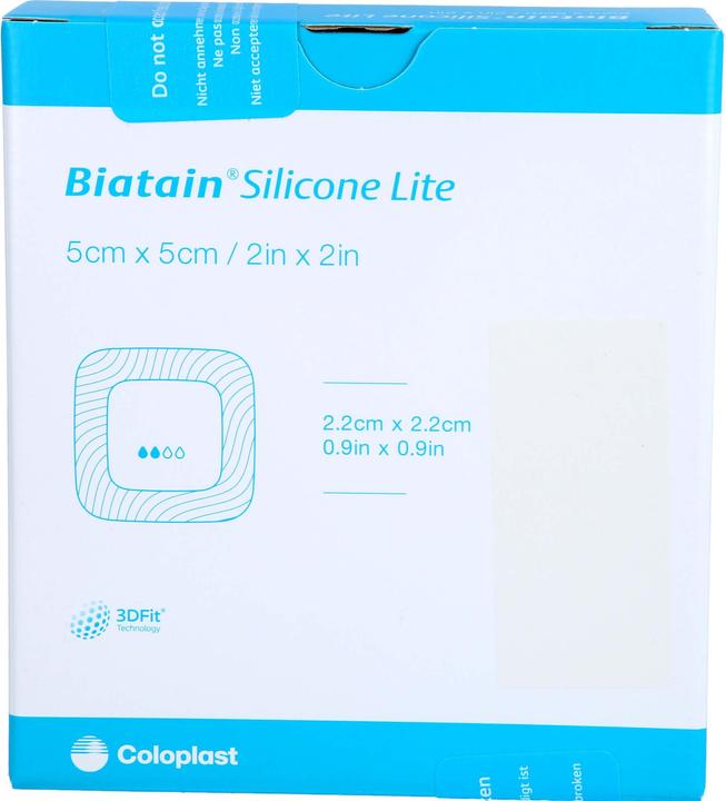 Produktbild Coloplast Biatain Silicone Lite Schaumverband 5x5cm, 5 St VER