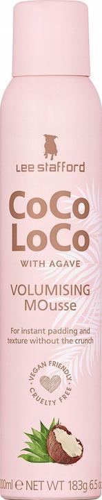 Lee Stafford CoCo LoCo Agave Volumising Mousse - Foam hardener for hair volume - 200ml (200 ml)