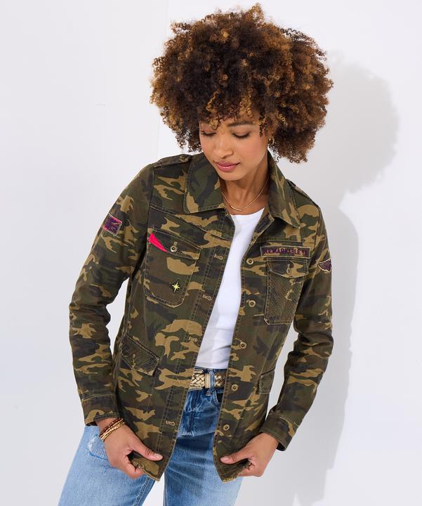 Actual product image Joe Browns BOUTIQUE Embroidered Camo Jacket (36)
