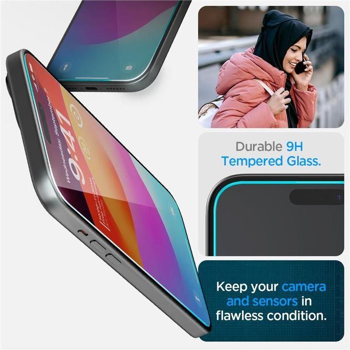 Produktbild Spigen Glas.TR EZ Fit (2 Stück, Apple iPhone 15)