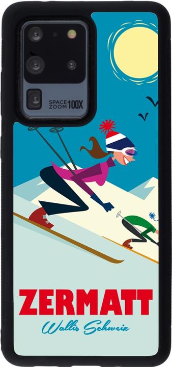 Produktbild PhoneLook Hülle Silikon schwarz Zermatt Ski Downhill (Samsung Galaxy S20 Ultra)