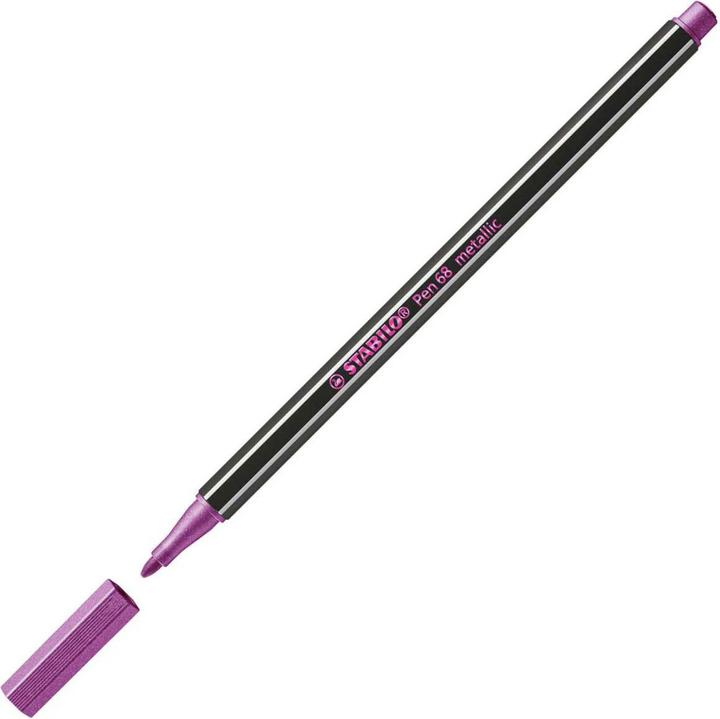 Produktbild STABILO Pen 68 Premium Metallic-Filzstift (Pink, 1 x)