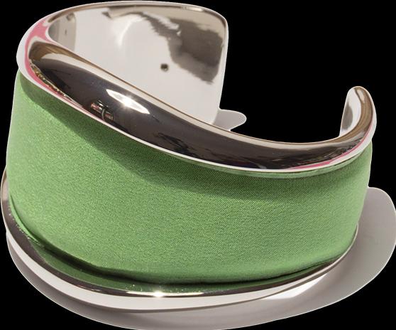 Immagine prodotto MM33 Bangle piatto verde (950 Platino)