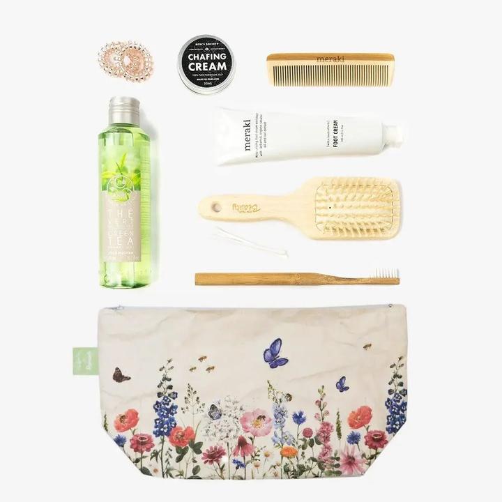 Immagine prodotto Paprcuts Borsa da bagno a forma di prato fiorito | Little Bee Fresh Koop