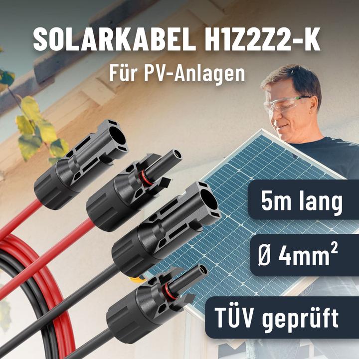 Actual product image Absina 5 m solar cable set (Solar cable)