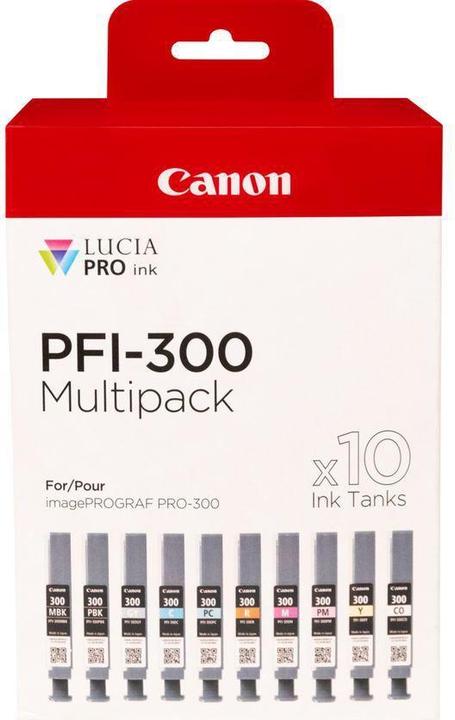 Produktbild Canon Ink/PFI-300 10ink Multi (M, PM, R, PC, C, Y, GY, CO, MBK, PBK)