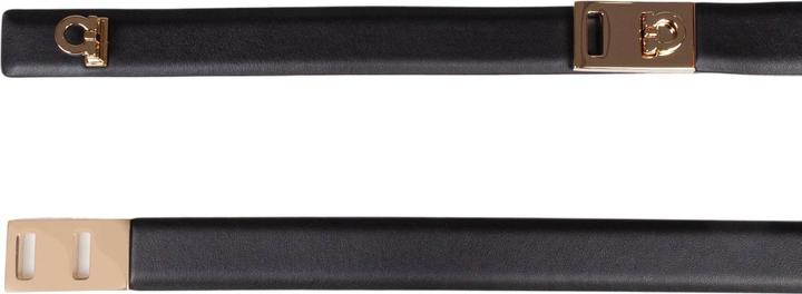 Produktbild Salvatore Ferragamo Ferragamo extendable hug belt in black leather (100)