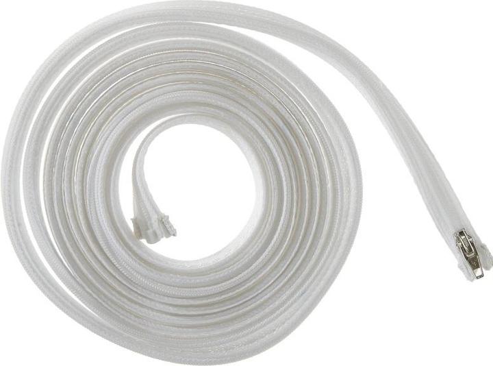 Image du produit Delock Gaine tressée avec fermeture éclair résistante à la chaleur 3 m x 20 mm blanc (Gaines pour câbles, 300 cm)