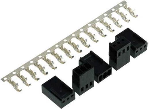 Image du produit Phobya Connecteur d'alimentation pour ventilateur 3 broches femelles avec broches, 5 pièces