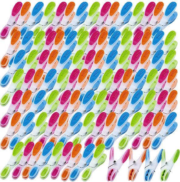 Produktbild Pearl Extra starke Wäscheklammern mit Soft-Grip, 100 Stück, in 4 Farben