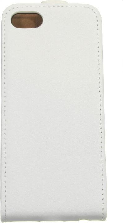 Productafbeelding OEM Slank lederen Flip Case iPhone 5c - Wit (Apple iPhone 5c)
