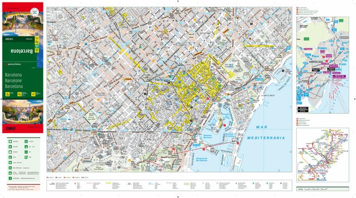 Immagine prodotto Barcellona, mappa della città 1:10.000, freytag & berndt