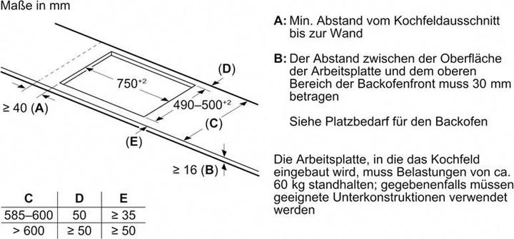 Immagine prodotto Bosch Hausgeräte Serie 6, Piano cottura a induzione, 80 cm, Nero, Senza telaio, PVS831HC1E