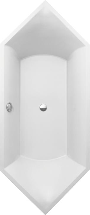 Actual product image Villeroy & Boch V&B Fitted Bath SQUARO Hexagon 1900x800mm white (185 l, 190 cm, 80 cm)